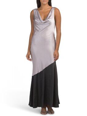 navy blue dress for baby girl Cipriana Backless Halter Maxi Dress Embellished Pink